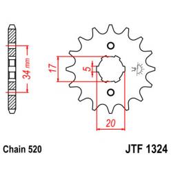 Звездочка передняя JT Sprockets (шаг 520 ) JT JTF1324